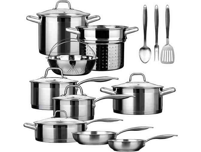 Duxtop 17 Piece Stainless Steel Cookware Set