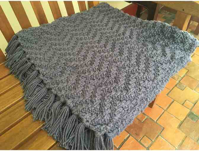 Hand-knit Lap Blanket