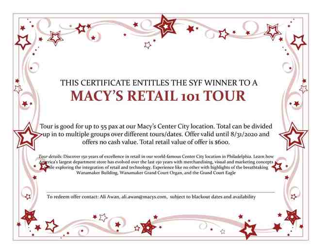 Macy's Retail 101 Tour