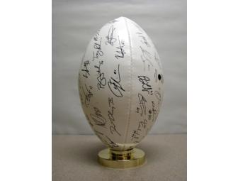 Jets Touchdown: NY Jets 2010 Team Laser Signed Football
