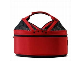 Globetrotting Pet: Sleepypod Mini in Strawberry Red