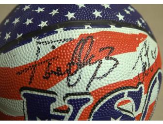 Magicians of Basketball: Signed Red, White & Blue Harlem Globetrotters Basketball