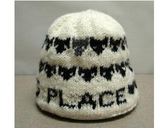 Cozy Cat-Lover: 100% Alpaca Wool Hat, Hand-Knit by Tabby's Place's Veterinarian