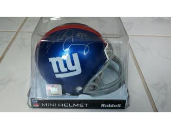 Giants Greatness: Mini Football Helmet Autographed by Victor Cruz of the NY Giants