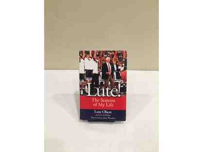 Lute Olson biography, first edition, signed by Lute
