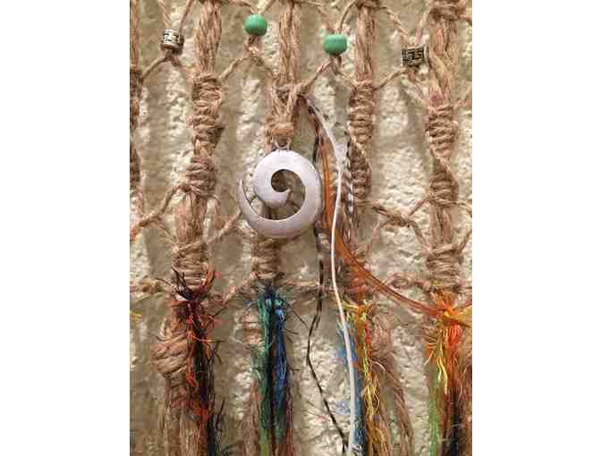 Beaded Macrame Wall Hanging