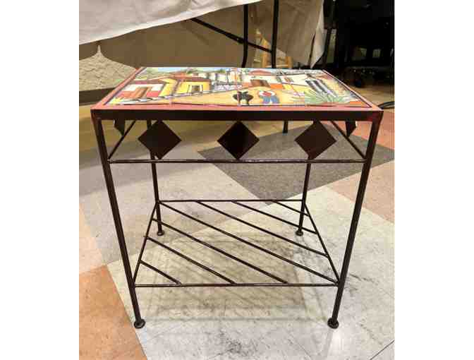 Southwestern style tiled table