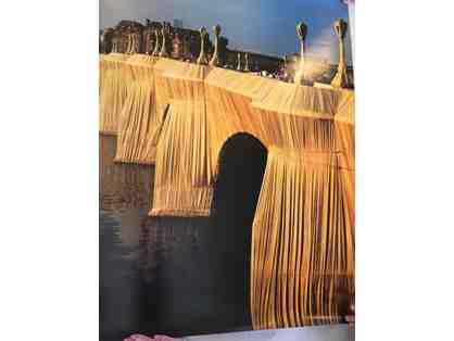 Autographed Photo of Christo and Jean-Claude's "The Pont Neuf Wrapped"