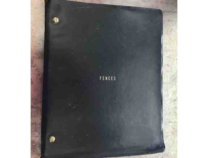 Original Broadway Rehearsal Script from August Wilson's Fences