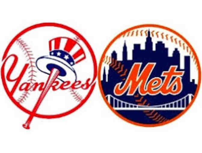 Two Tickets to NY Mets vs NY Yankees - Photo 1