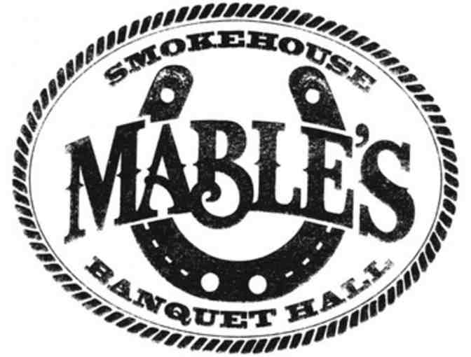$50 Gift Certificate to Mable's Smokehouse