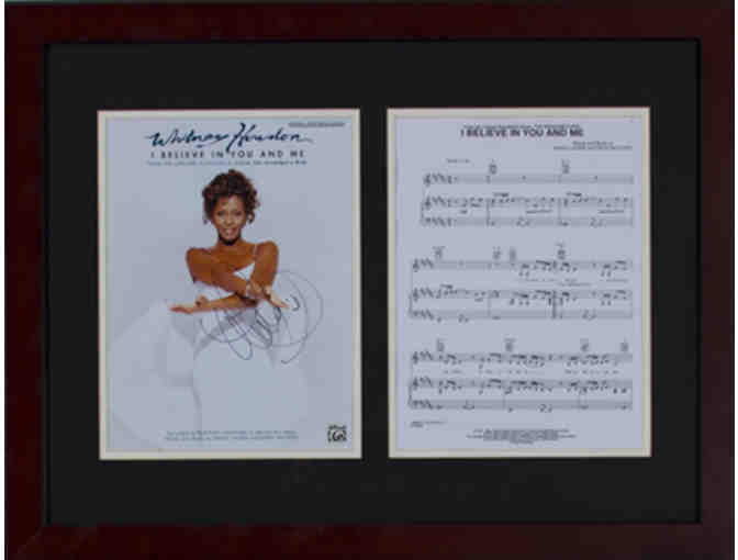Whitney Houston Autographed Music Sheet - Photo 1