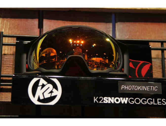 K2 Photokinetic ski Goggle with Black Frame, Gray Red Octic Mirror Lens