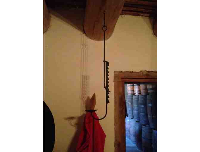 Forged Reproduction of An 'Adjustable Sawtooth Candle Holder' by Striker Forge