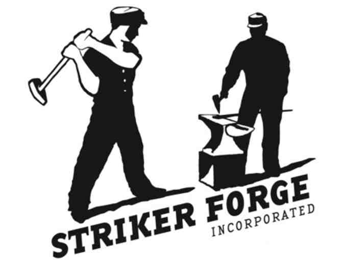 Forged Reproduction of An 'Adjustable Sawtooth Candle Holder' by Striker Forge