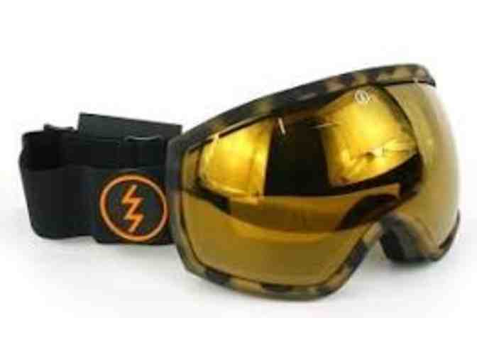 Electric E2 Ski Goggles in Tortoise with Bronze/Bronze Chrome Lens