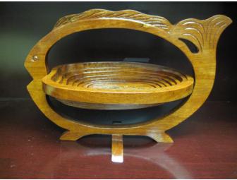 Hand Crafted Wooden Basket