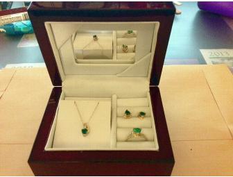 Chathom Emerald Set (Pendant, Ring & Earrings)