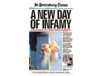 Commemorative Times Front Page Reprints & Printing Plates - 9/11