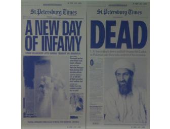 Commemorative Times Front Page Reprints & Printing Plates - 9/11