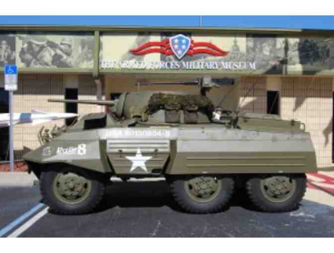 Armed Forces History Museum admission and WWII M8 reconnaissance vehicle ride