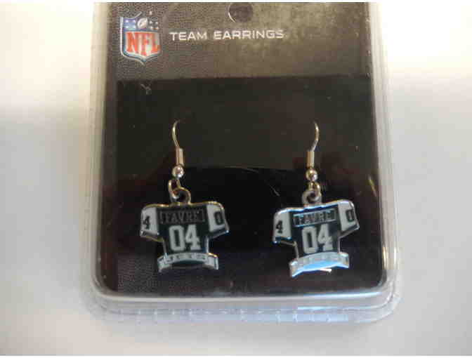 New York Jets Brett Favre Earrings