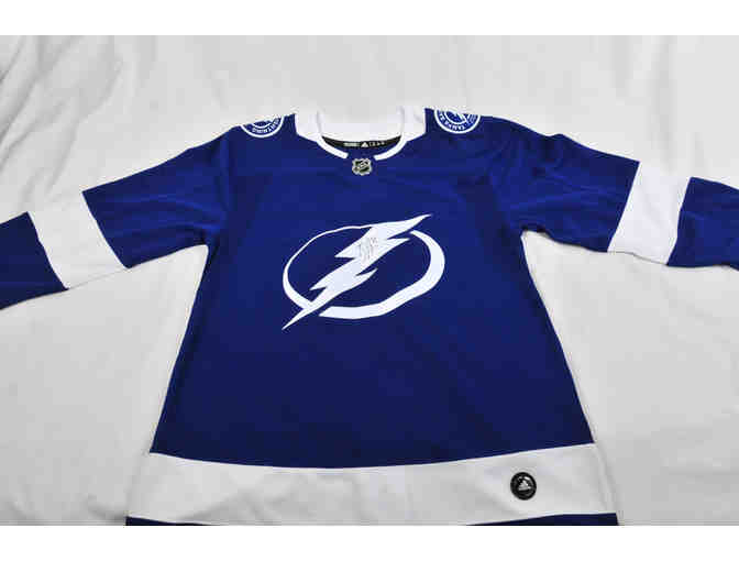 Tampa Bay Lightning #21 Brayden Point Autographed Replica Jersey