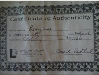 Ira Moskowitz Signed & Framed Etching