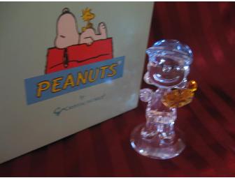 Crystal World  Peanuts Series ' Lucy Plays Second Base' Collectible