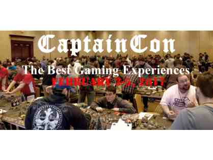 Pair of tickets to CaptainCon gaming convention
