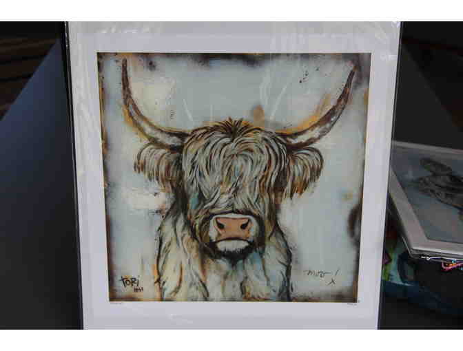 "Blondie" Highlander Cow print by Tori Designworks - Photo 1