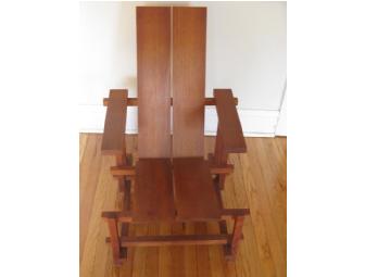 2 Outdoor Redwood Rietveld Chairs