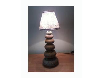 Bourne Designs stacked stone lamp