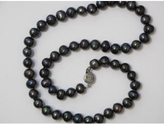 Natural Black Pearl Necklace