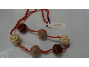 Handmade Felted Necklace and Earrings