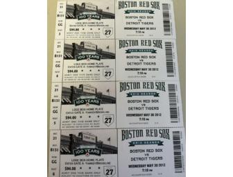 Red Sox Tickets - May 30, 2012, vs. Detroit Tigers, 7:10 pm