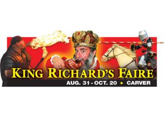 Two adult admissions to 2013 King Richard's Faire, Carver MA