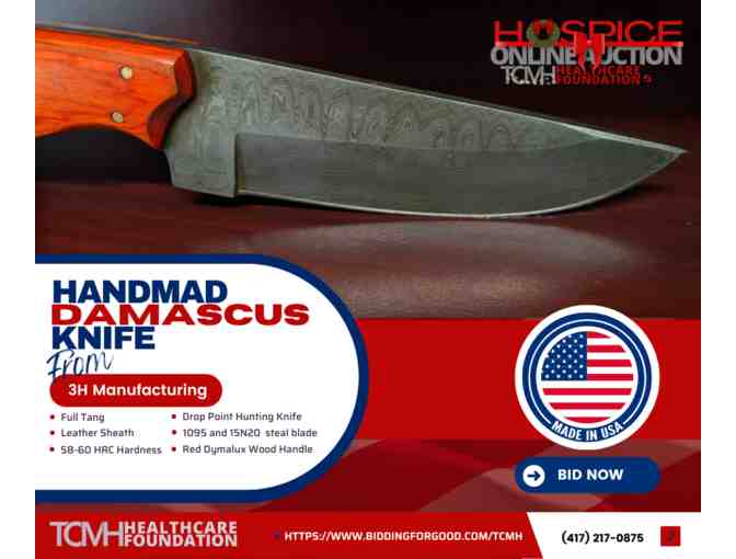 3H Manufacturing - Custom Damascus Knife