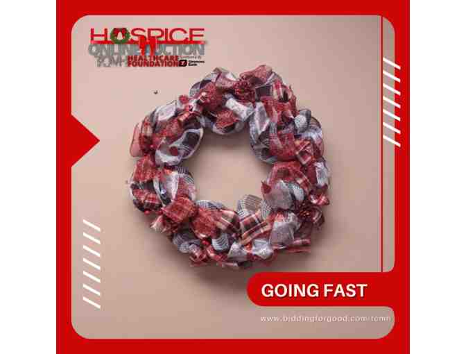 Custom Red Wreath - Donated By Medicine Bag Project LLC