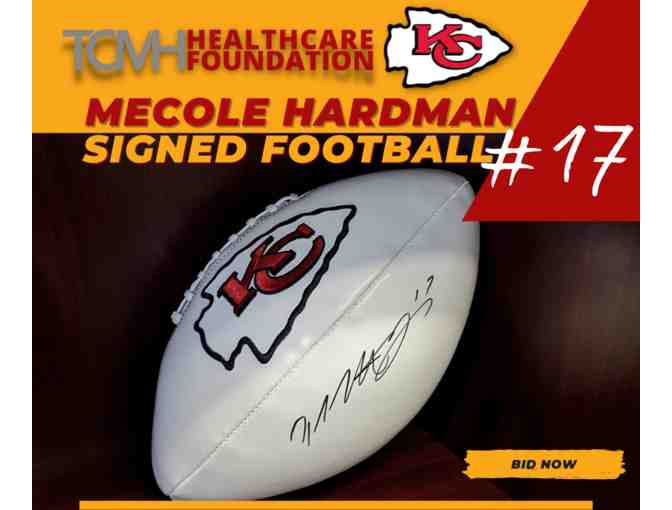 KC Chiefs - Mecole Hardman #17 - Signed Football