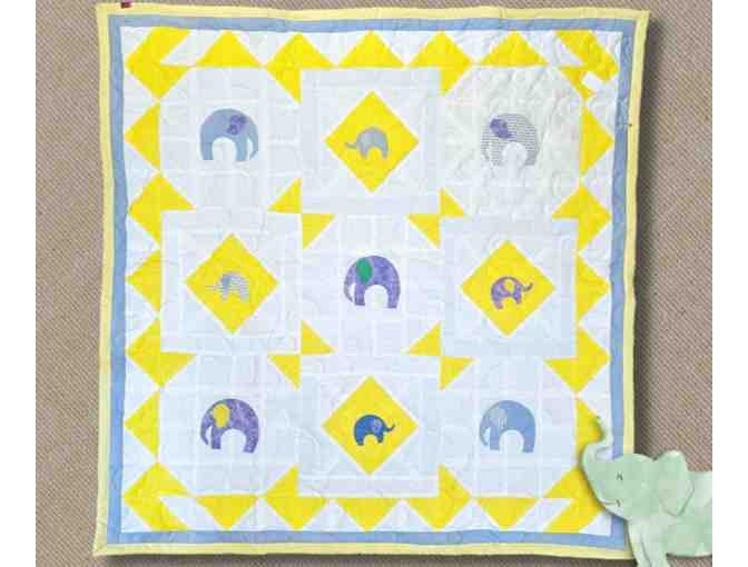 Handcrafted Elephant Quilt - Donated by TCMH Auxiliary
