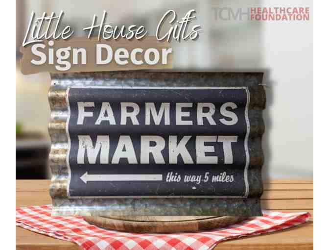 Farmers Market Sign - Donated By Little House Gifts