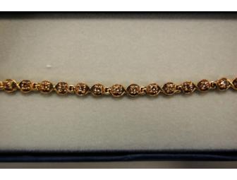 Champagne Diamond Bracelet 2 Ct total wt set in 10K Gold