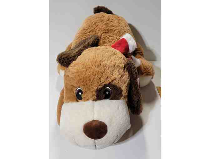 Dark Brown Stuffed Dog 28" - Photo 1