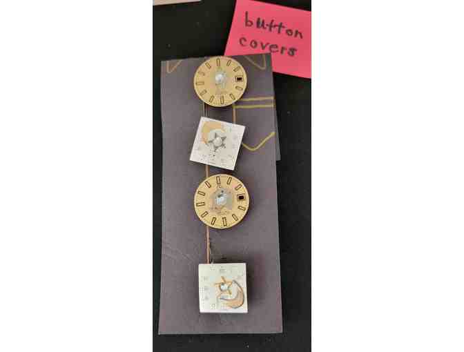 Crazy Cool Mullanium Steampunk Earrings, Bracelet & Button Covers - Photo 3
