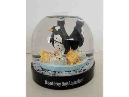 Monterey Bay Aquarium Penguin Water Globe