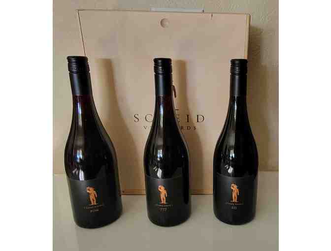 Scheid Vineyards - Three Bottles from the Clone Series in Wooden Storage Box - Photo 2