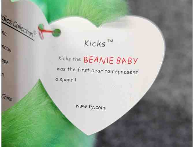 #0 Ty Beanie Buddy & Baby Kicks the Bear