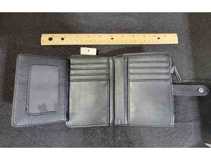 Black side zip wallet with zipper - NWT - Photo 2