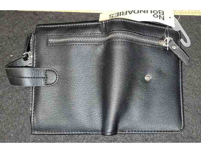 Black side zip wallet with zipper - NWT - Photo 3